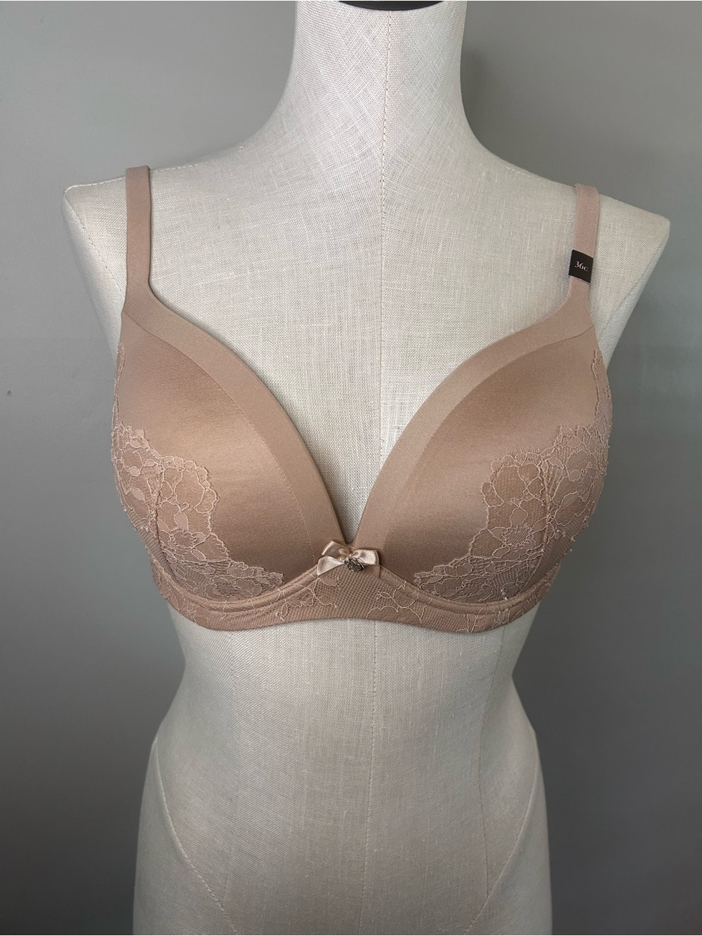 Victoria's Secret Blush Lace-Trim body by Victoria no wire 36C NWT